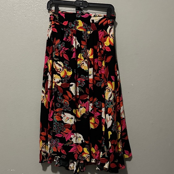 Free People Multicolor Floral A-Line Skirt - Picture 2 of 7